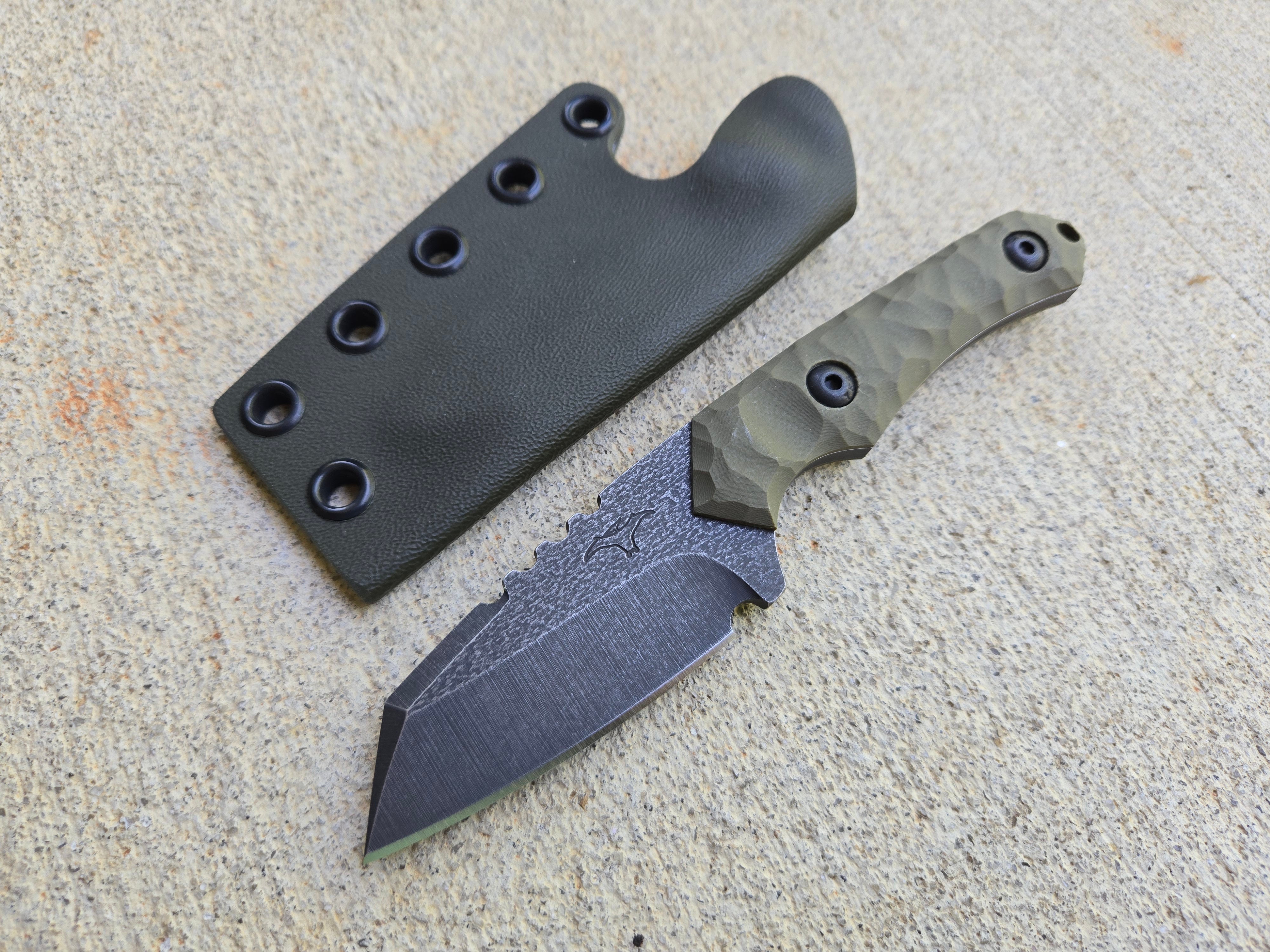 MID RAPTOR – CRUWEAR (OD GREEN) – Tactical Pterodactyl Knives