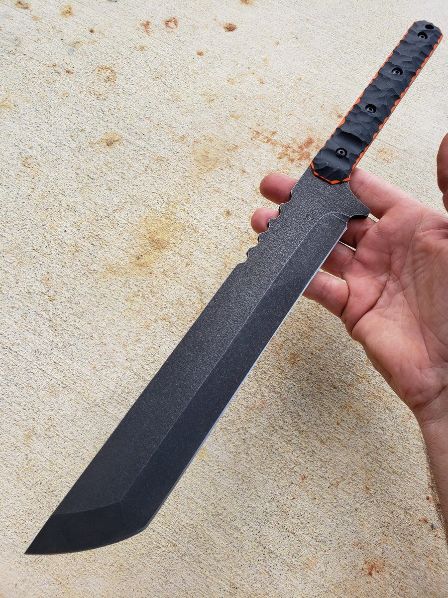 Zwear Short Sword (Black w/ Orange) – Tactical Pterodactyl Knives