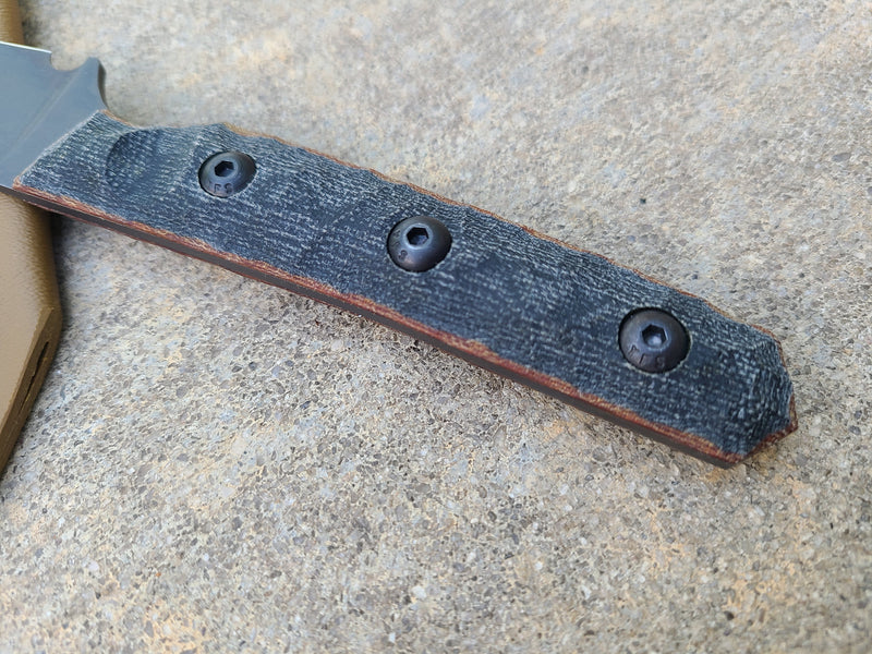 Load image into Gallery viewer, AEB-L Full Sized WLP (Black Micarta w/ Westinghouse Micarta Liners)
