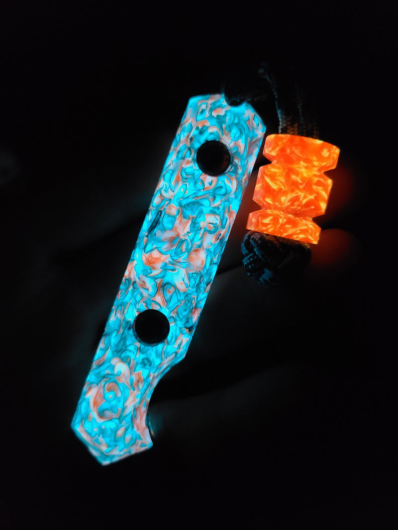 Load image into Gallery viewer, Nitro-V Mid-Sized Camper (Teal/Orange Glow)
