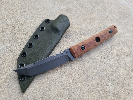 Zwear American Samurai V1 (Natural Micarta w/ Custom Handle)