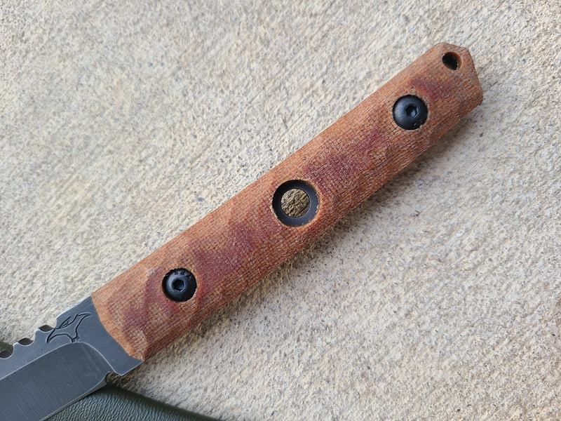 Load image into Gallery viewer, Zwear American Samurai V1 (Natural Micarta w/ Custom Handle)
