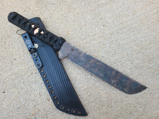 Cruwear Short Sword (Black Cord Wrap w/ Black Ray Skin)