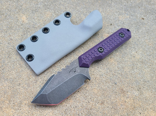 CRUWEAR Mid-Sized Tanto (Purple Frag)