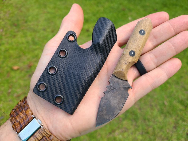 Load image into Gallery viewer, Cruwear Mini Camper (Almond Crosscut Micarta)
