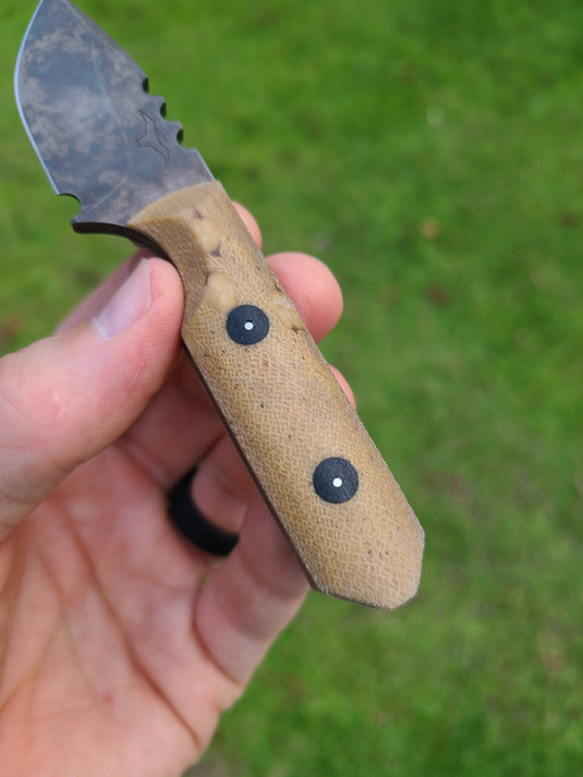 Cruwear Mini Camper (Almond Crosscut Micarta)