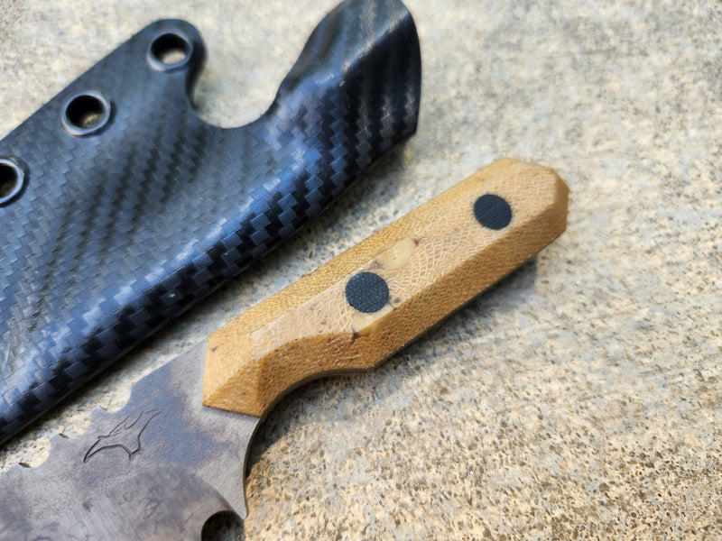 Load image into Gallery viewer, Cruwear Mini Camper (Almond Crosscut Micarta)
