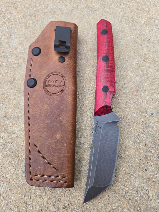 Cruwear American Samurai V2 (Dyed Red Wood w/ Carbon Fiber)