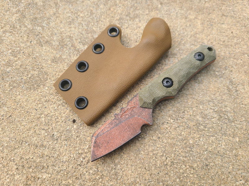 Load image into Gallery viewer, Cruwear Mini Raptor (OD Green Micarta)
