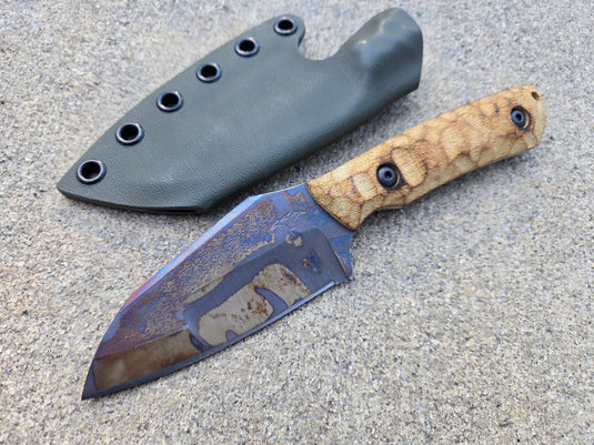 Cruwear Nodo (Charred Natural Micarta - Compound)