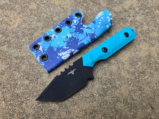 MID Tanto – 52100 (Turqoise g10 w/ Black cerakote)