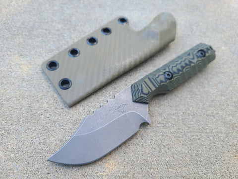 MagnaCut Mid-Sized Bowie (OD Green/Black Layered)
