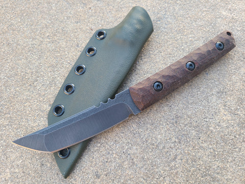 S90V American Samurai V1 (Brown Burlap Micarta)