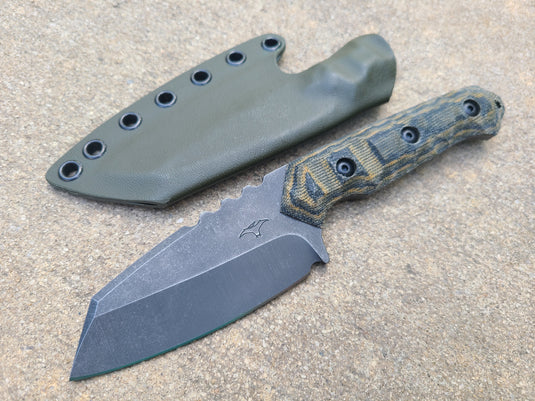 Cruwear Full Sized Raptor (Layered Camo Micarta)