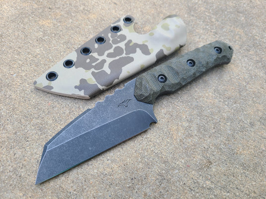 Cruwear Full Sized Wharnie (OD Green Micarta)