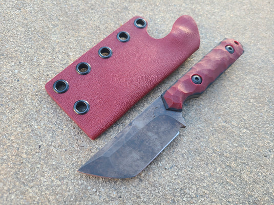 Z-Wear Mid-Sized Tanto (Deep Red w/ Black)