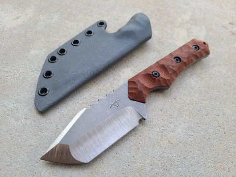 MagnaCut Full Sized Tanto (Chili Pepper Micarta - Satin)