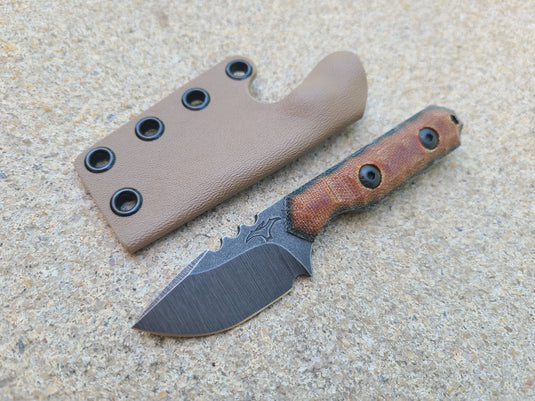 Cruwear Mini Camper (Natural Micarta w/ Black)