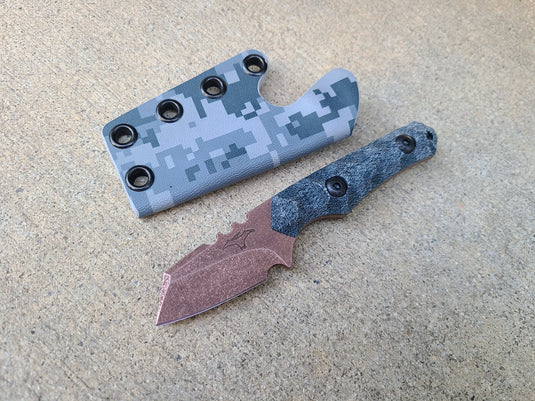 Cruwear Mini Raptor (Blue Canvas Micarta)