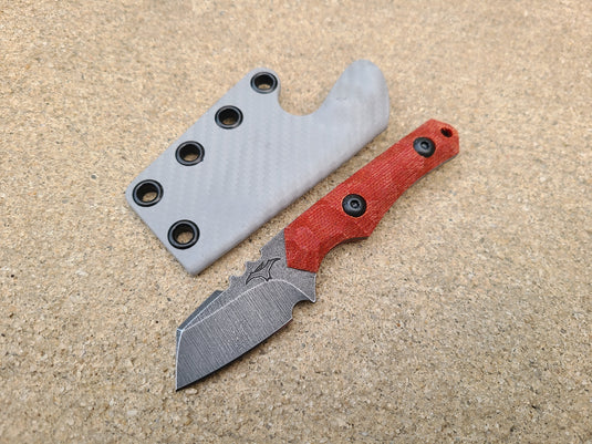 Thin Stock Z-Tuff Mini Raptor (Chili Pepper Micarta)