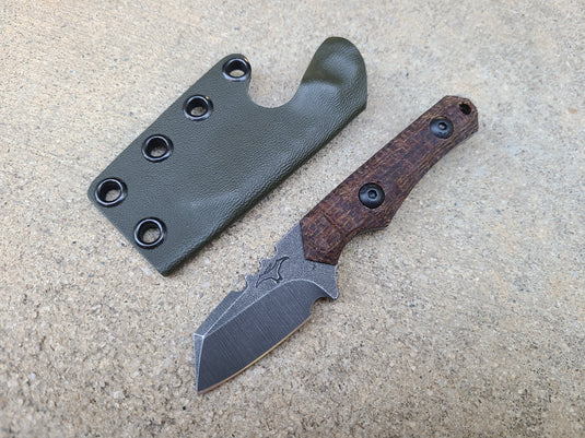 MagnaCut Mini Raptor (Burlap Micarta)