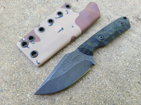 S90V Mid-Sized Overlander Bowie (Black Micarta)