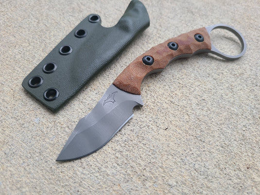 Nitro-V Ringed Scalpel (Natural Micarta - Recurve)
