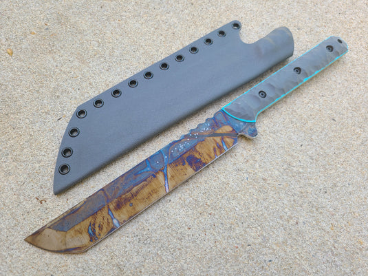 Cruwear Short Sword (Dark Gray w/ Light Blue)