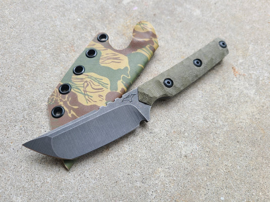 Cruwear American Samurai Short (OD Green Micarta)