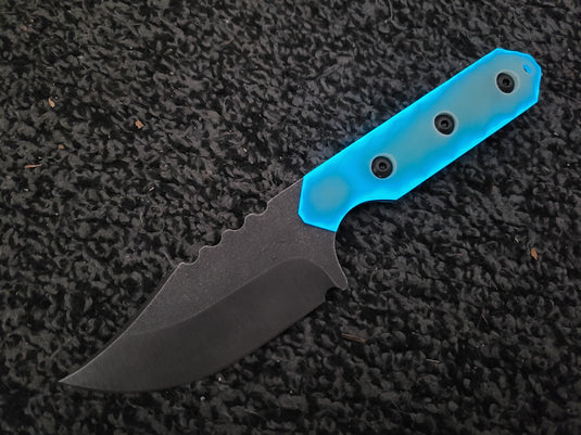 CPM S45VN Full Sized Bowie (Jade w/ Blue Glow)