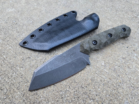 CPM M4 Full Sized Harpoon (OD Canvas Micarta)