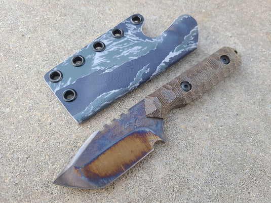 CRUWEAR Mid-Sized Tanto (OD Green Micarta)