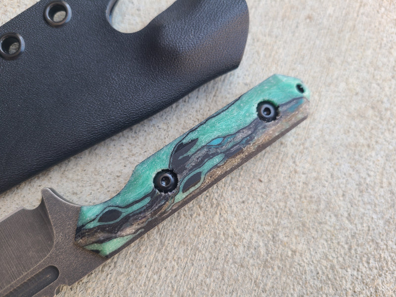 Load image into Gallery viewer, CPM3V Mid-Sized Camper (GL Hansen Micarta w/ Black Liners w/ Fuller)
