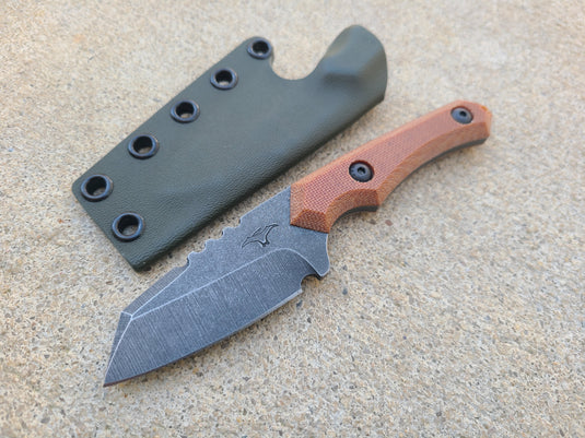 MagnaCut Mid-Sized Raptor (Natural Micarta Chamfered)