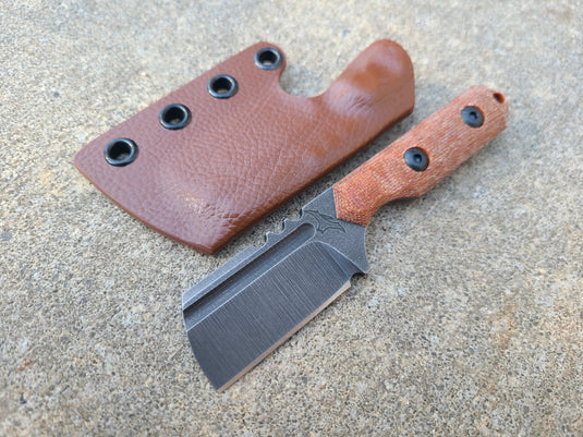 CPM M4 Mini Cleaver (Natural Micarta)