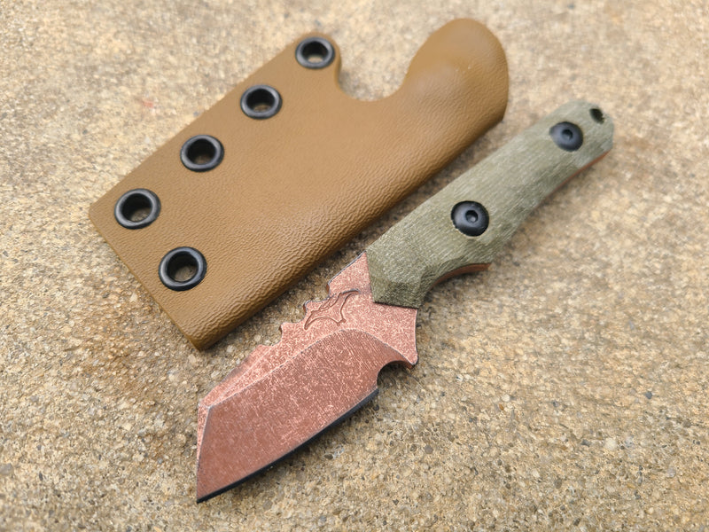 Load image into Gallery viewer, Cruwear Mini Raptor (OD Green Micarta)
