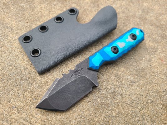 Cruwear Mini Tanto (Blue/Gray Layered)