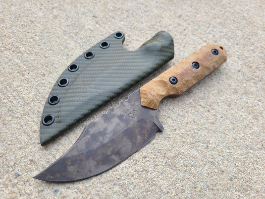 MagnaCut Full Sized Bowie (Natural Micarta)