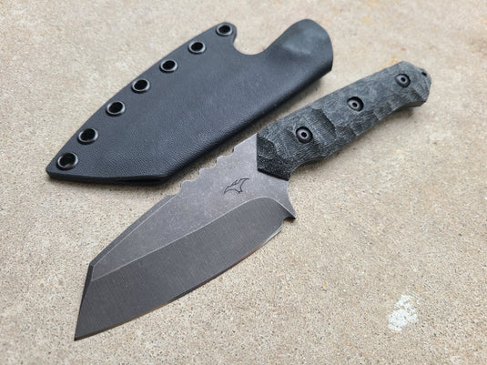 AEB-L Full Sized Raptor (Black Canvas Micarta)