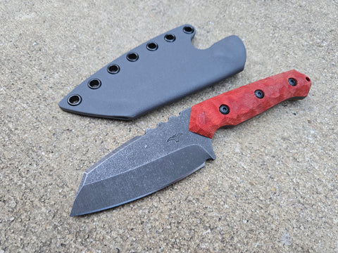 CPM M4 Full Size Raptor (Chili Canvas Micarta)