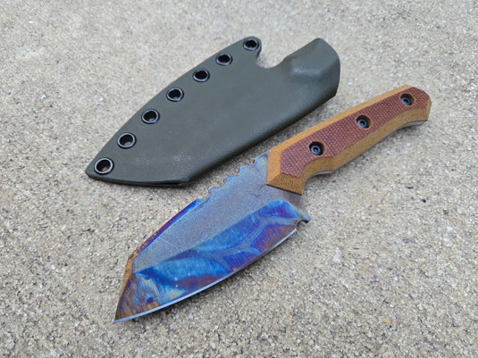 CPM M4 Full Size Raptor (Natural Micarta - Chamfered)