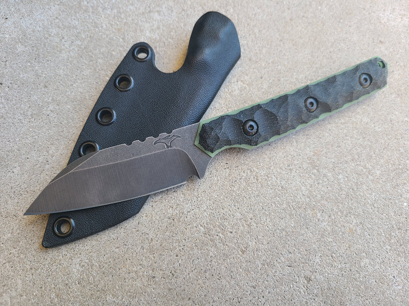 Load image into Gallery viewer, MagnaCut Full Sized WLP (Black Micarta w/ Glow)

