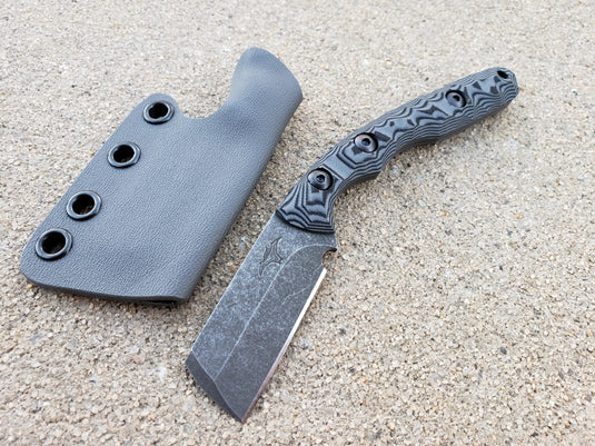 AEB-L Cleaver Scalpel (Dark Gray/Black Layered)