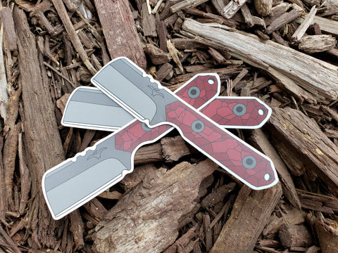 Tactical Pterodactyl Vinyl Knife Decal (Mini Cleaver)