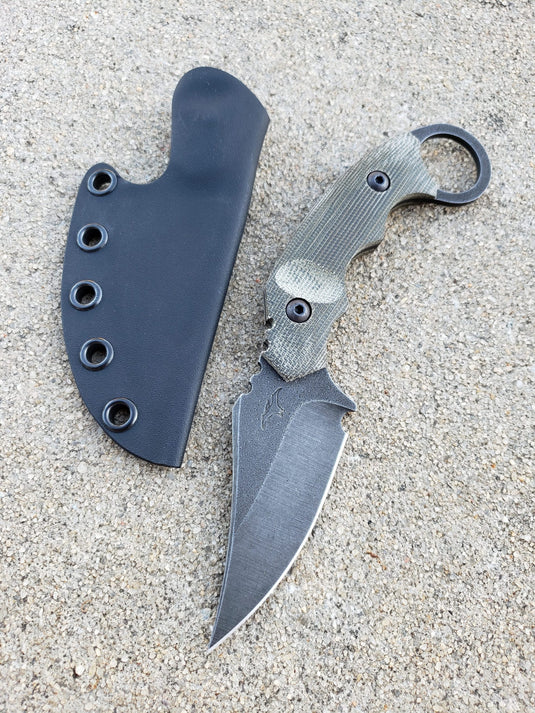 CPM M4 Ringed Talon (OD Green Micarta)
