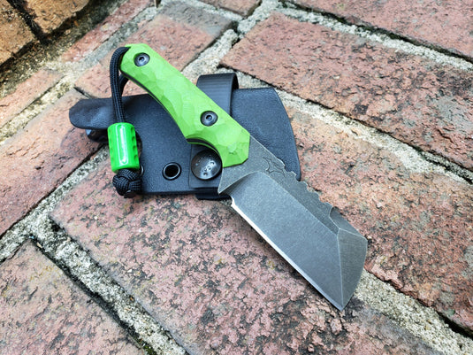 *Pre-Owned* CPM3V Mid-Sized TactiCleaver (Lime Green)