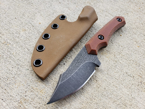 CRUWEAR Mid-Sized Modified Bowie (Natural Micarta)