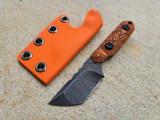 V4E Mini Tanto (Hunter Orange/Black Layered)
