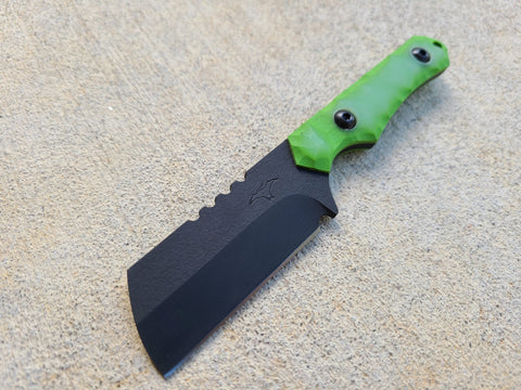 CRUWEAR Mid-Sized TactiCleaver (Ghost Lime Blackout)